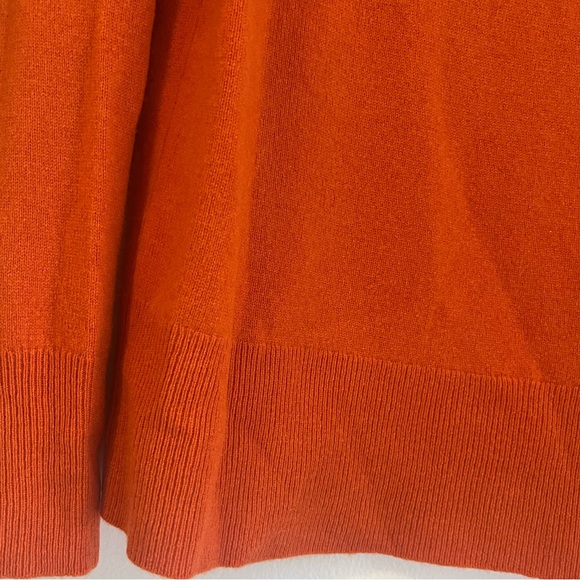 NWOT J.Crew BA400 Cashmere Classic-fit Crewneck Sweater in Tangerine M - Picture 5 of 6